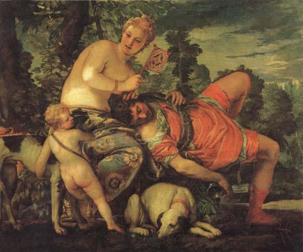 VERONESE (Paolo Caliari) Venus and Adonis France oil painting art